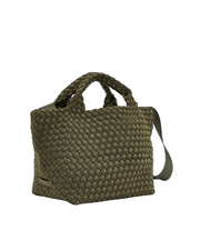 Mini Woven Tote Bag Olive