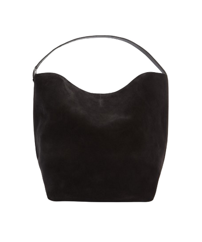 Belted Suede Tote Bag