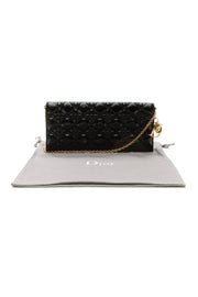 Cannage Lady Dior Clutch Bag - Black