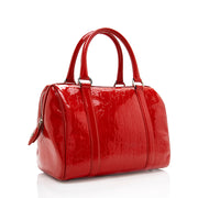 Dior Oblique Patent Leather Boston Bag (SHF-18231)