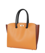 Mustard And Brown Tote Bag